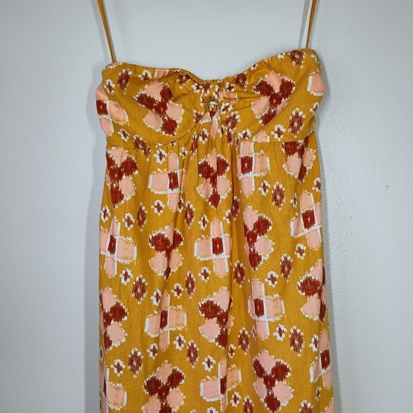 Aerie NWOT High Low Maxi Linen Sundress Womens Small Boho Bohemian Summer Beachy - Picture 3 of 15